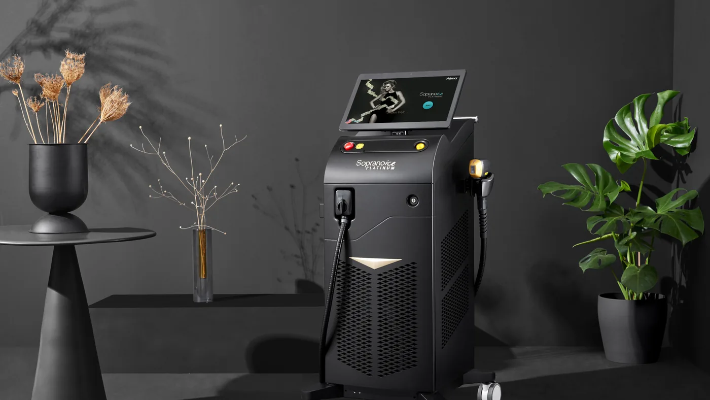 Soprano ICE Platinum laser system in the treatment room